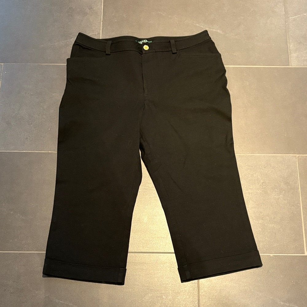 Ralph Lauren Cropped Black Pants